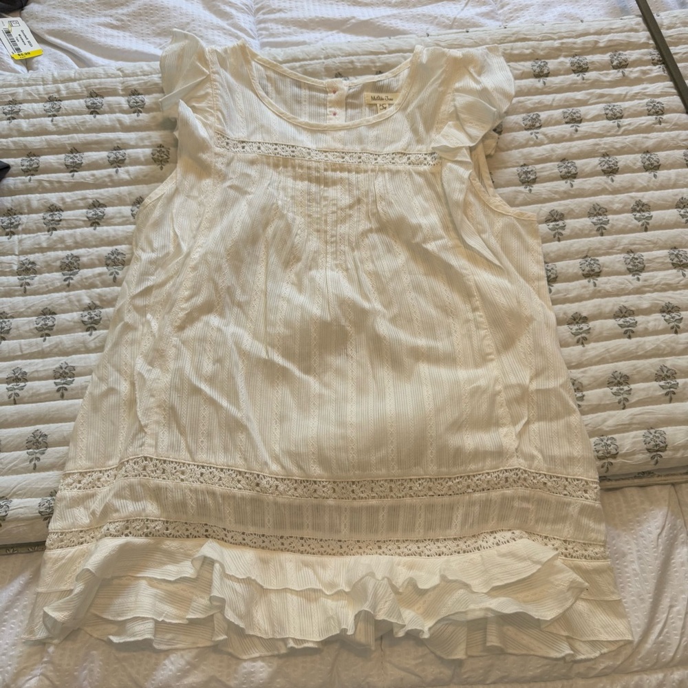 Matilda Jane White Ruffle Top - Picture 10 of 11